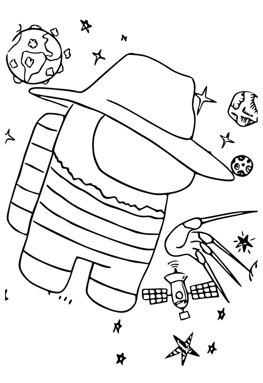 Among Us Coloring Pages for Kids 165