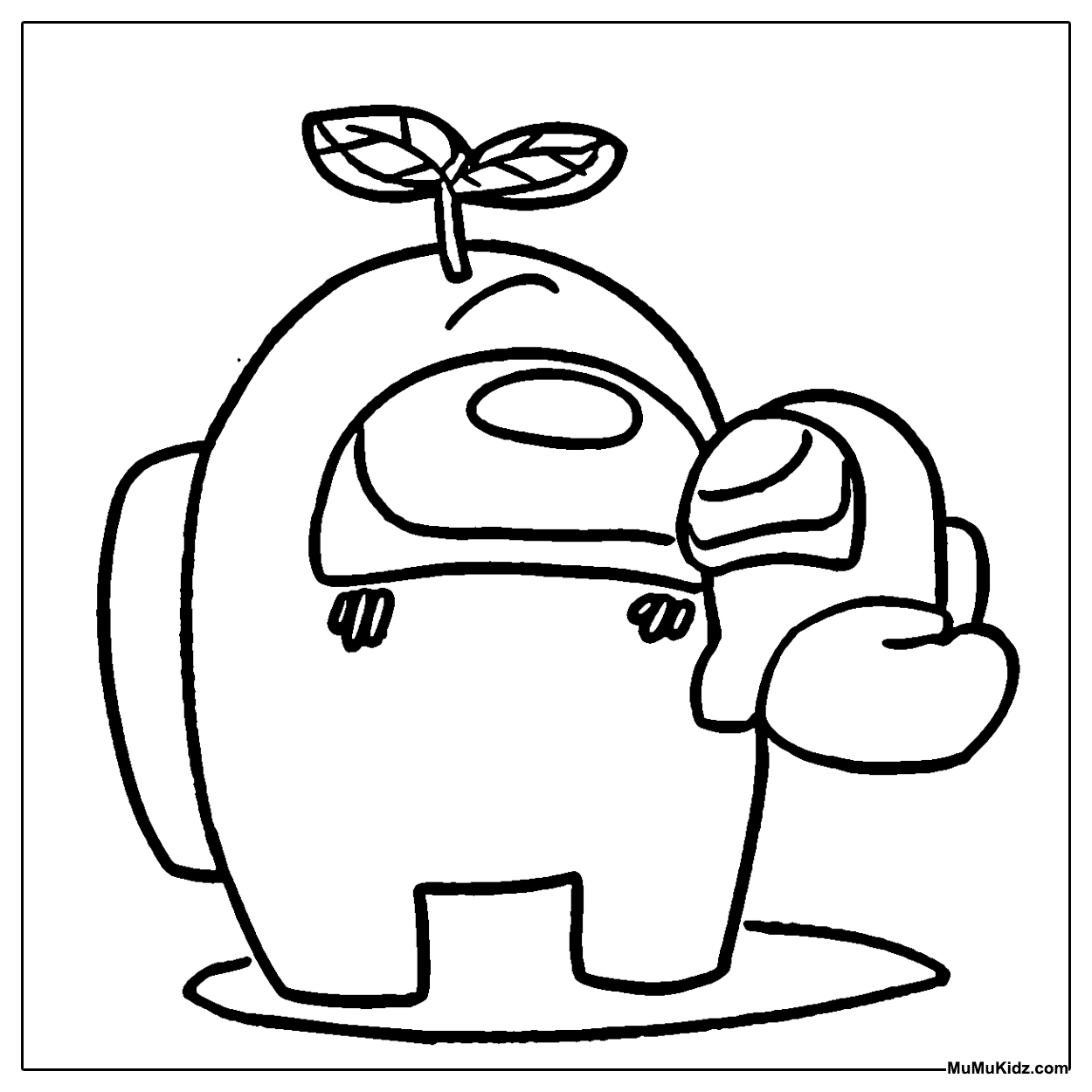 Among Us Coloring Pages for Kids 21