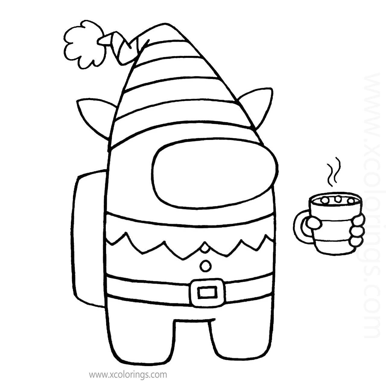 Among Us Coloring Pages for Kids 35