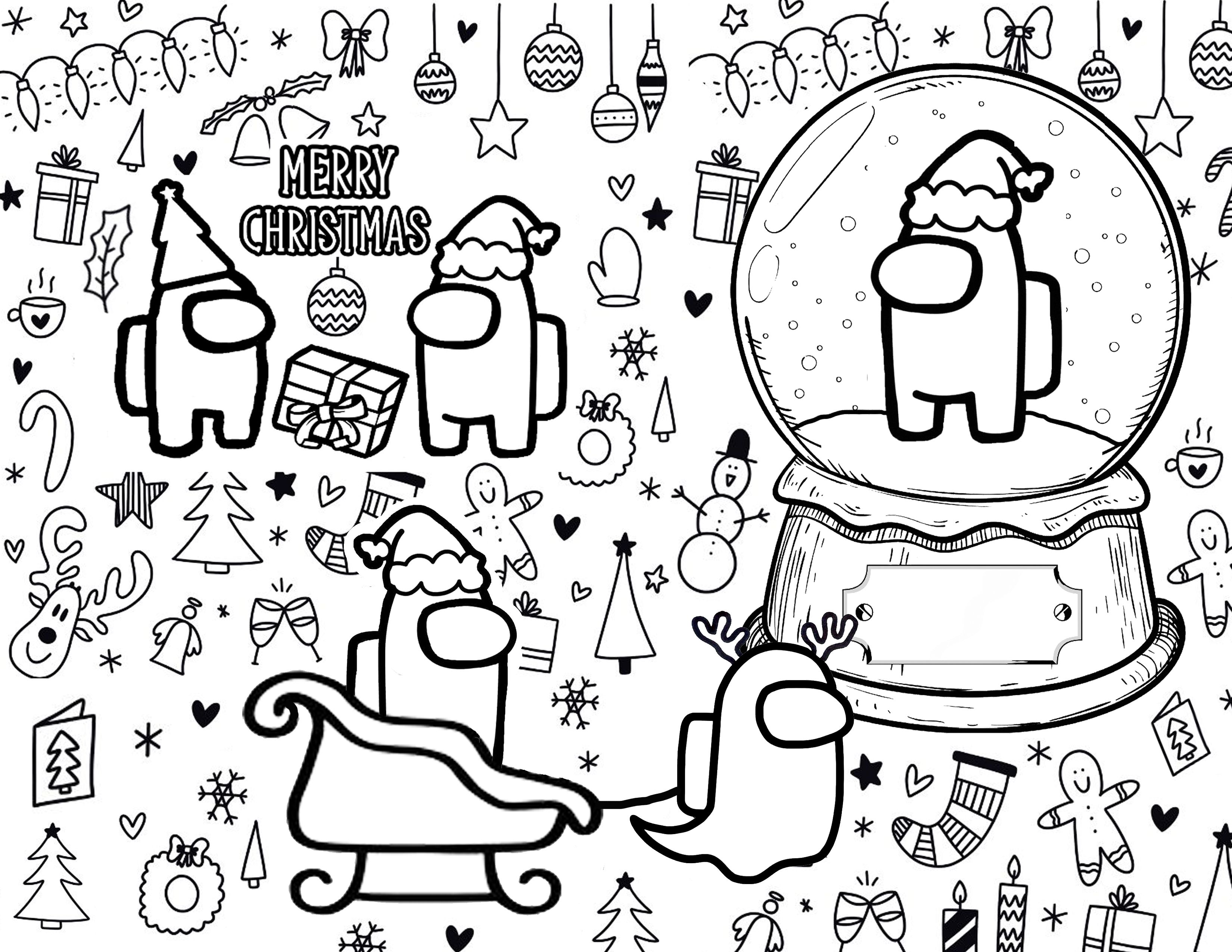 Among Us Coloring Pages for Kids 87