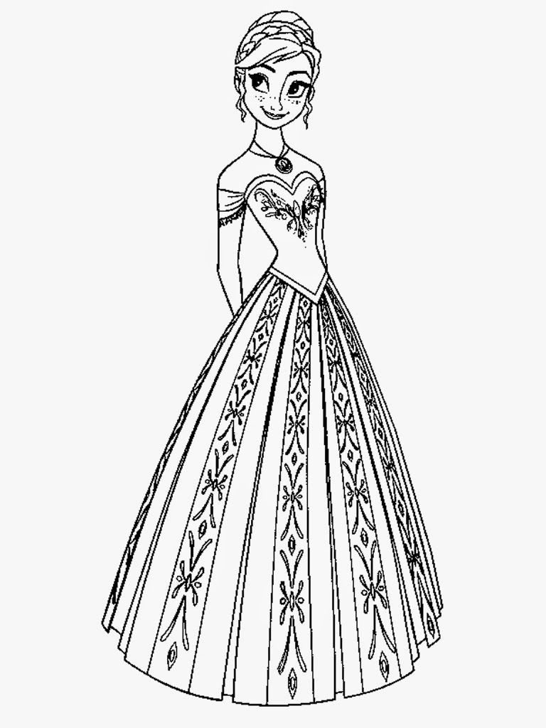 Frozen III: Elsa Coloring Pages Free Printable 132