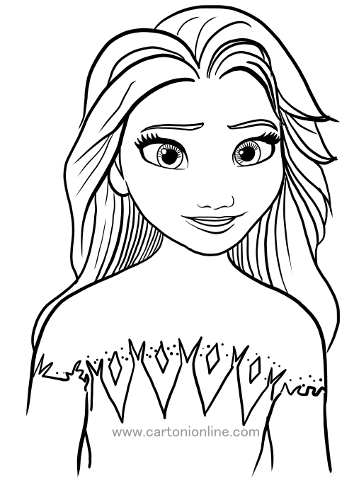 Frozen III: Elsa Coloring Pages Free Printable 139