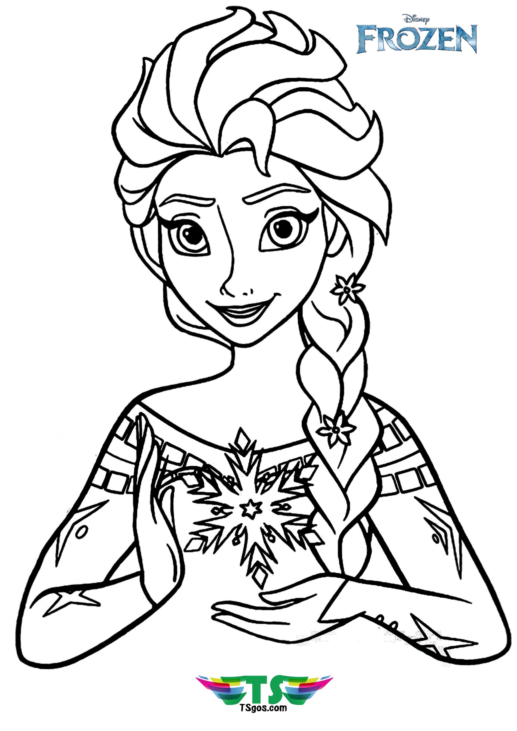 Frozen III: Elsa Coloring Pages Free Printable 19