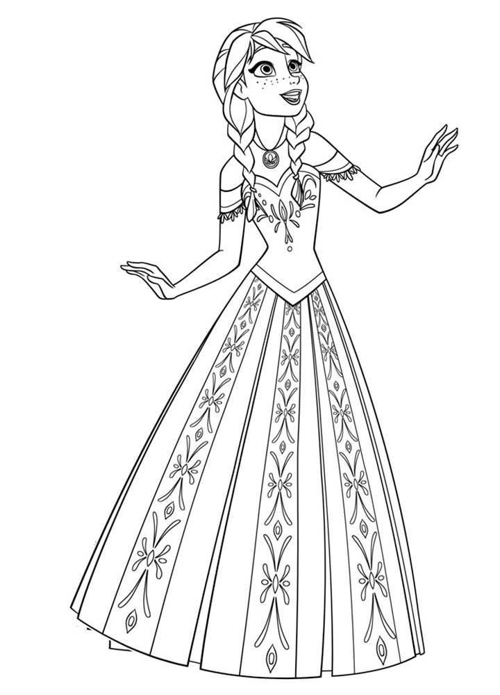 Frozen III: Elsa Coloring Pages Free Printable 57