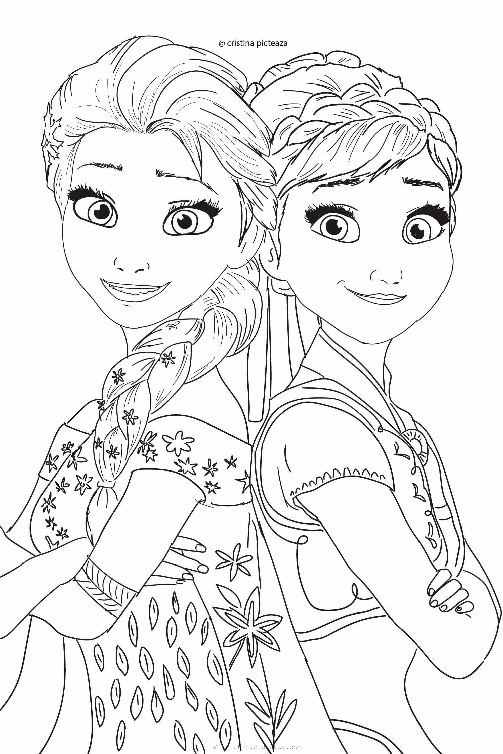 Frozen III: Elsa Coloring Pages Free Printable 58