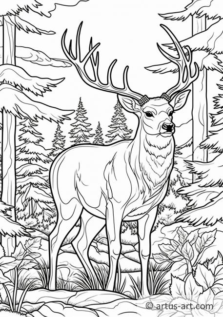 150+ Deer Coloring Pages 105