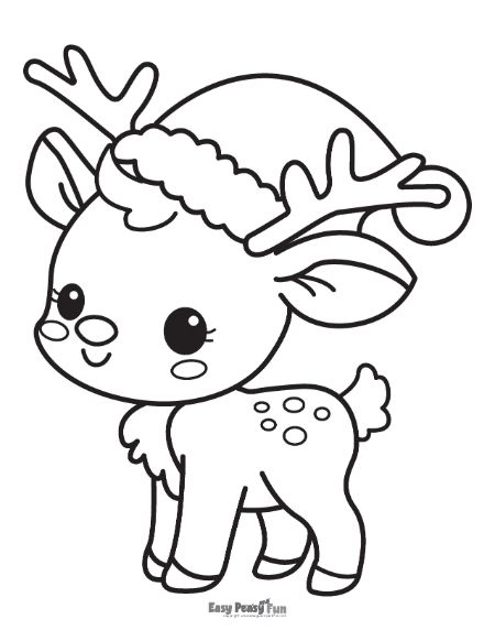 150+ Deer Coloring Pages 119