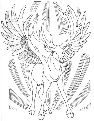 150+ Deer Coloring Pages 122