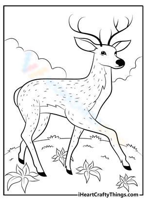 150+ Deer Coloring Pages 139