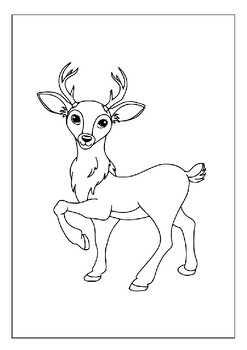 150+ Deer Coloring Pages 144