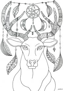 150+ Deer Coloring Pages 146