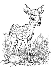 150+ Deer Coloring Pages 147