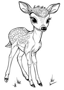 150+ Deer Coloring Pages 148