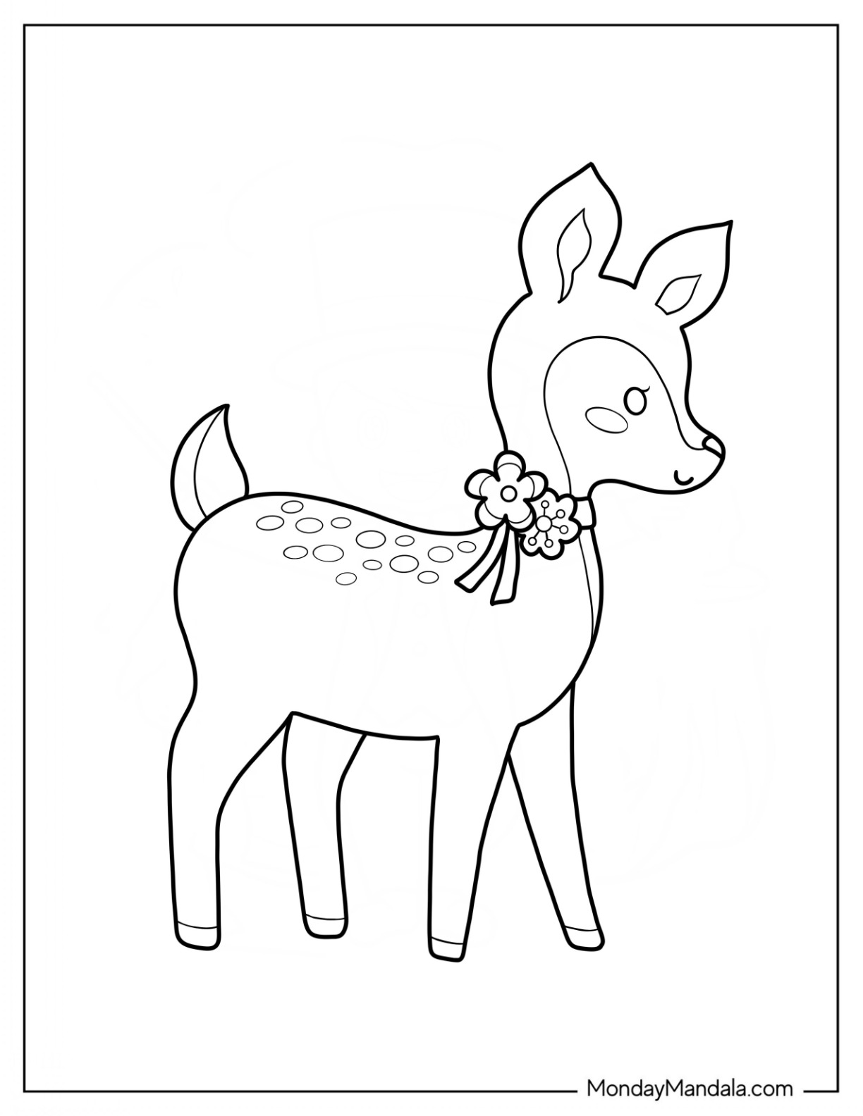 150+ Deer Coloring Pages 15