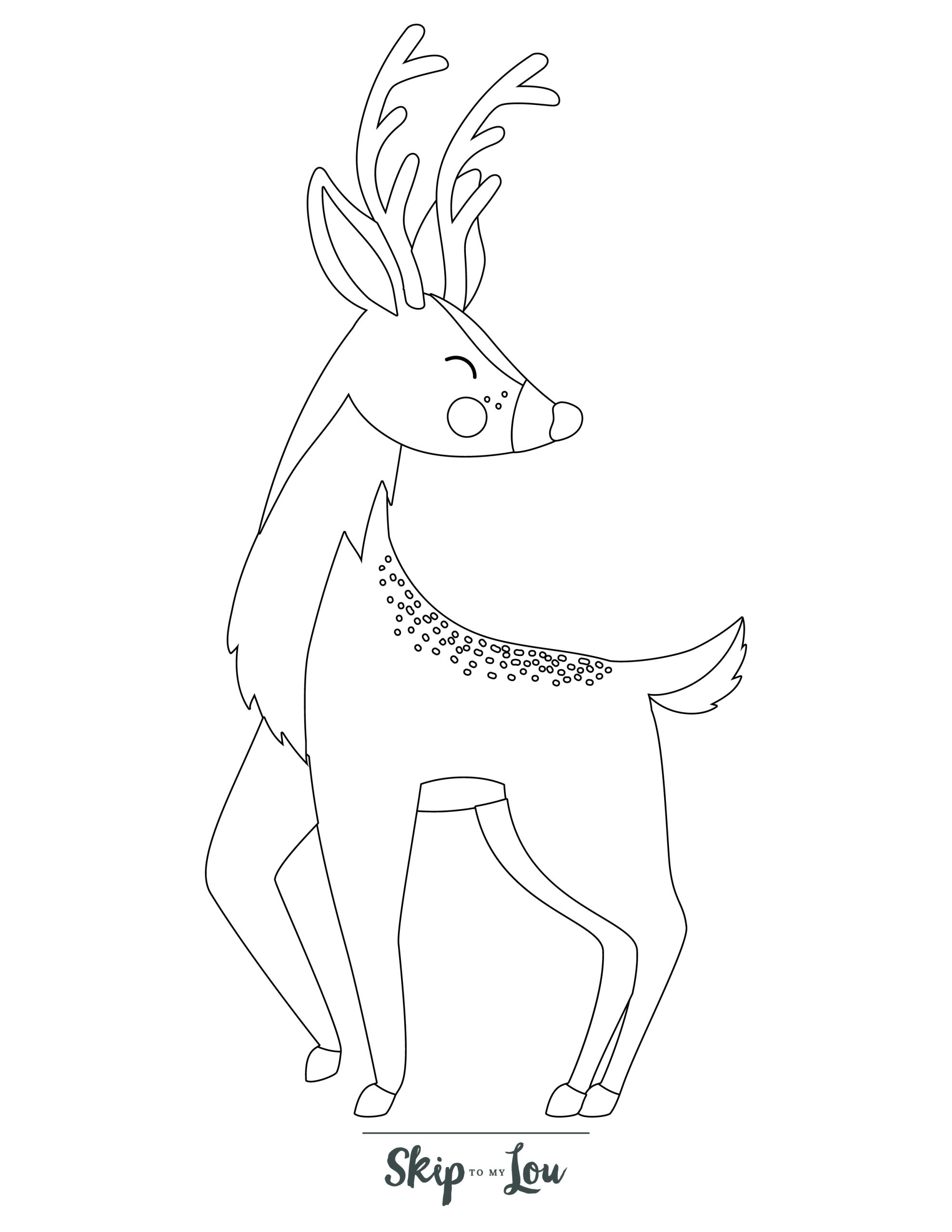 150+ Deer Coloring Pages 3