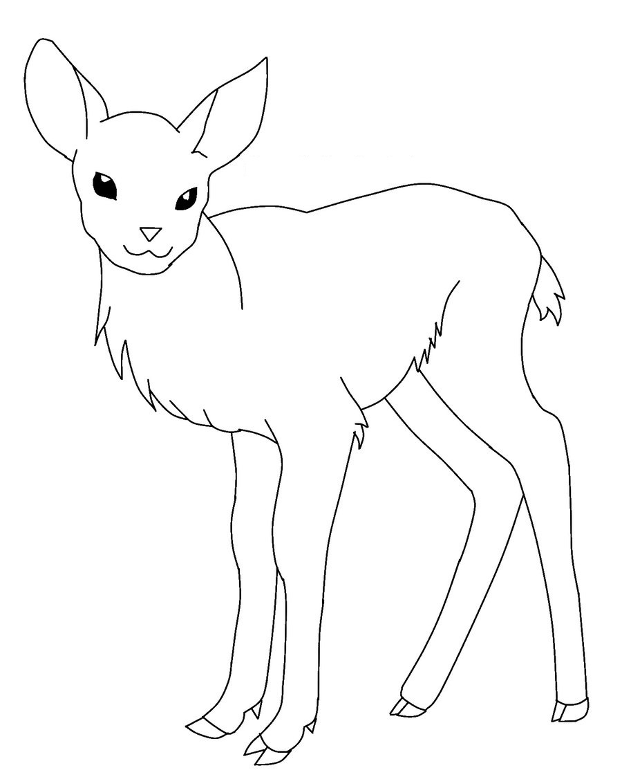 150+ Deer Coloring Pages 33