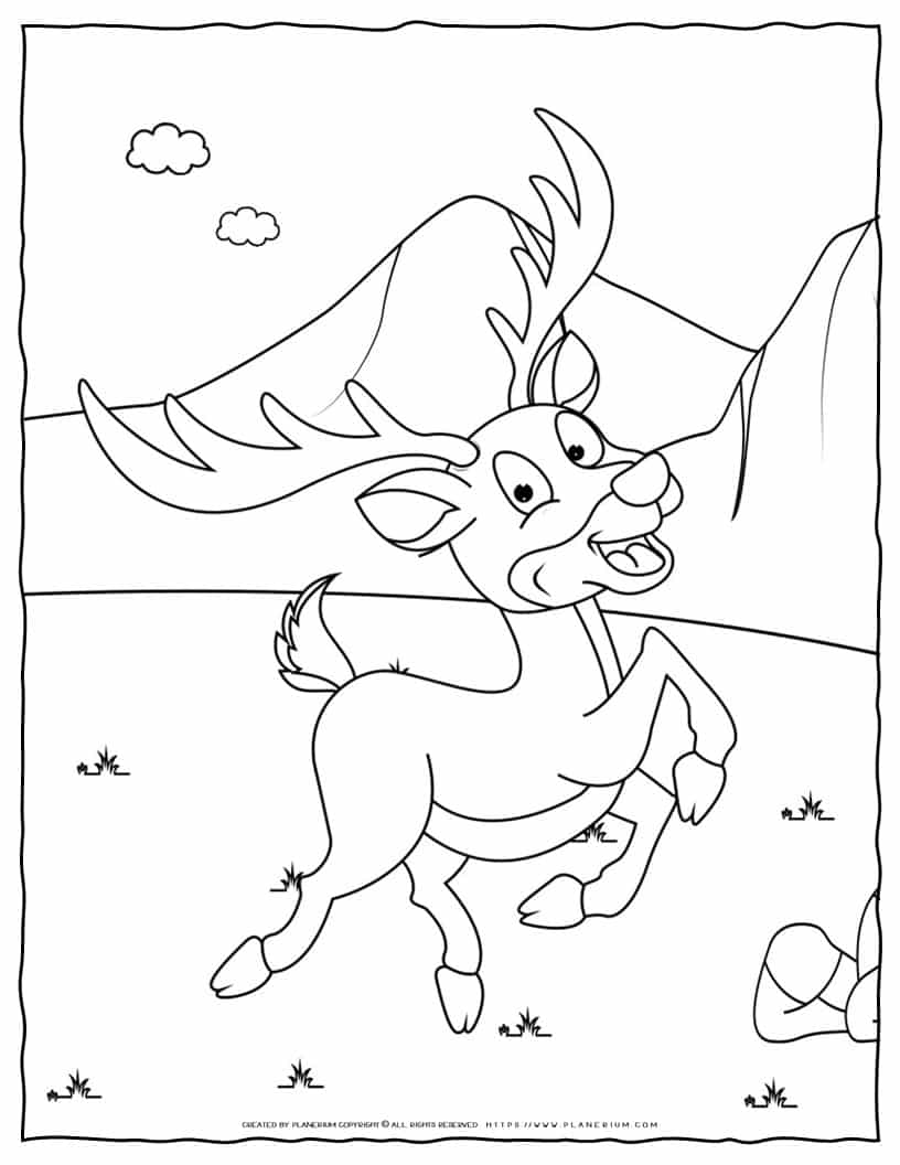 150+ Deer Coloring Pages 37