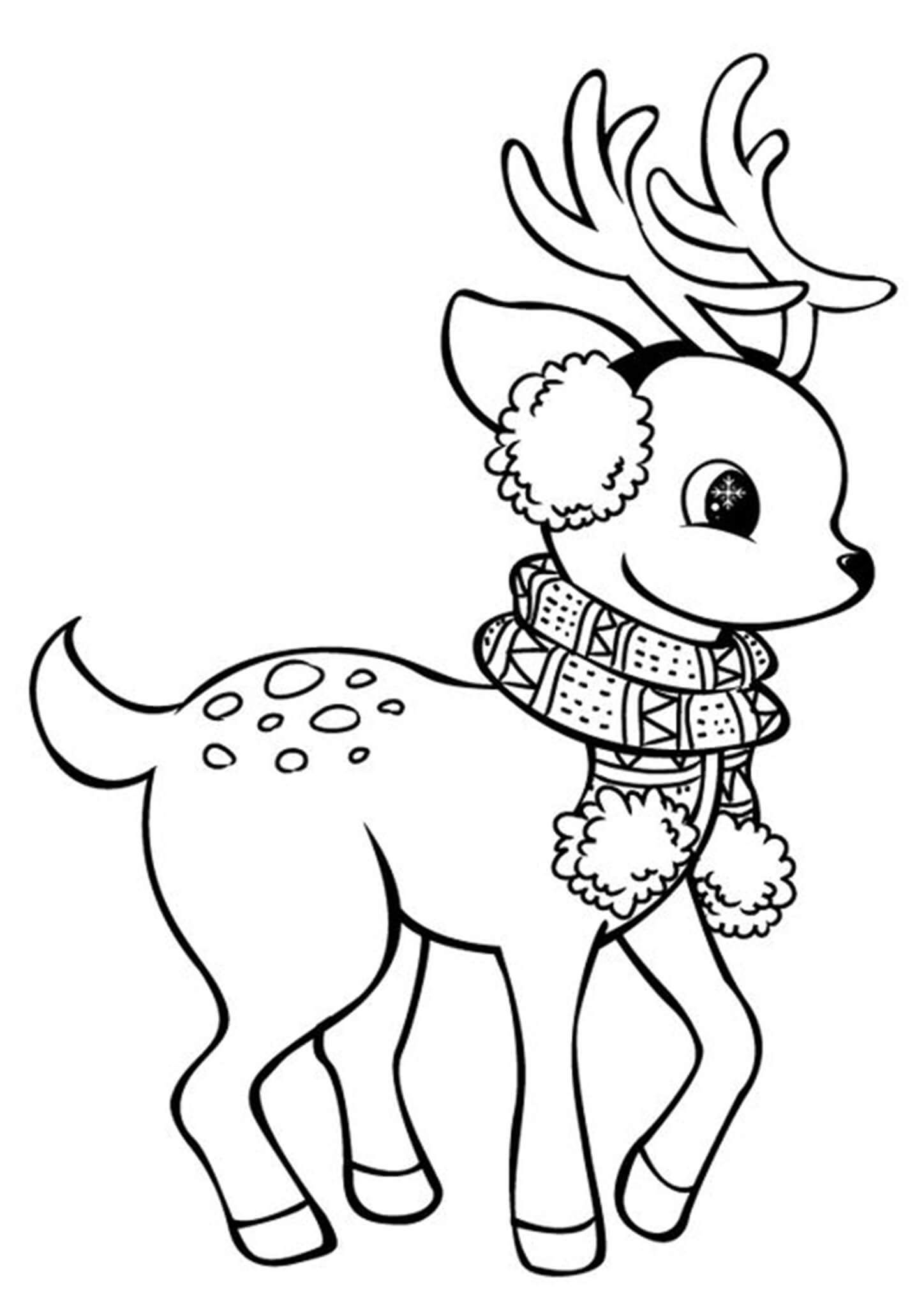 150+ Deer Coloring Pages 43