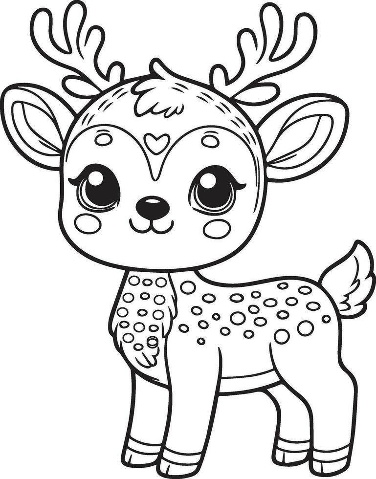 150+ Deer Coloring Pages 44