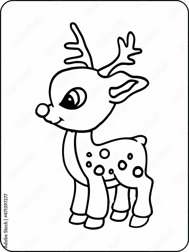 150+ Deer Coloring Pages 45