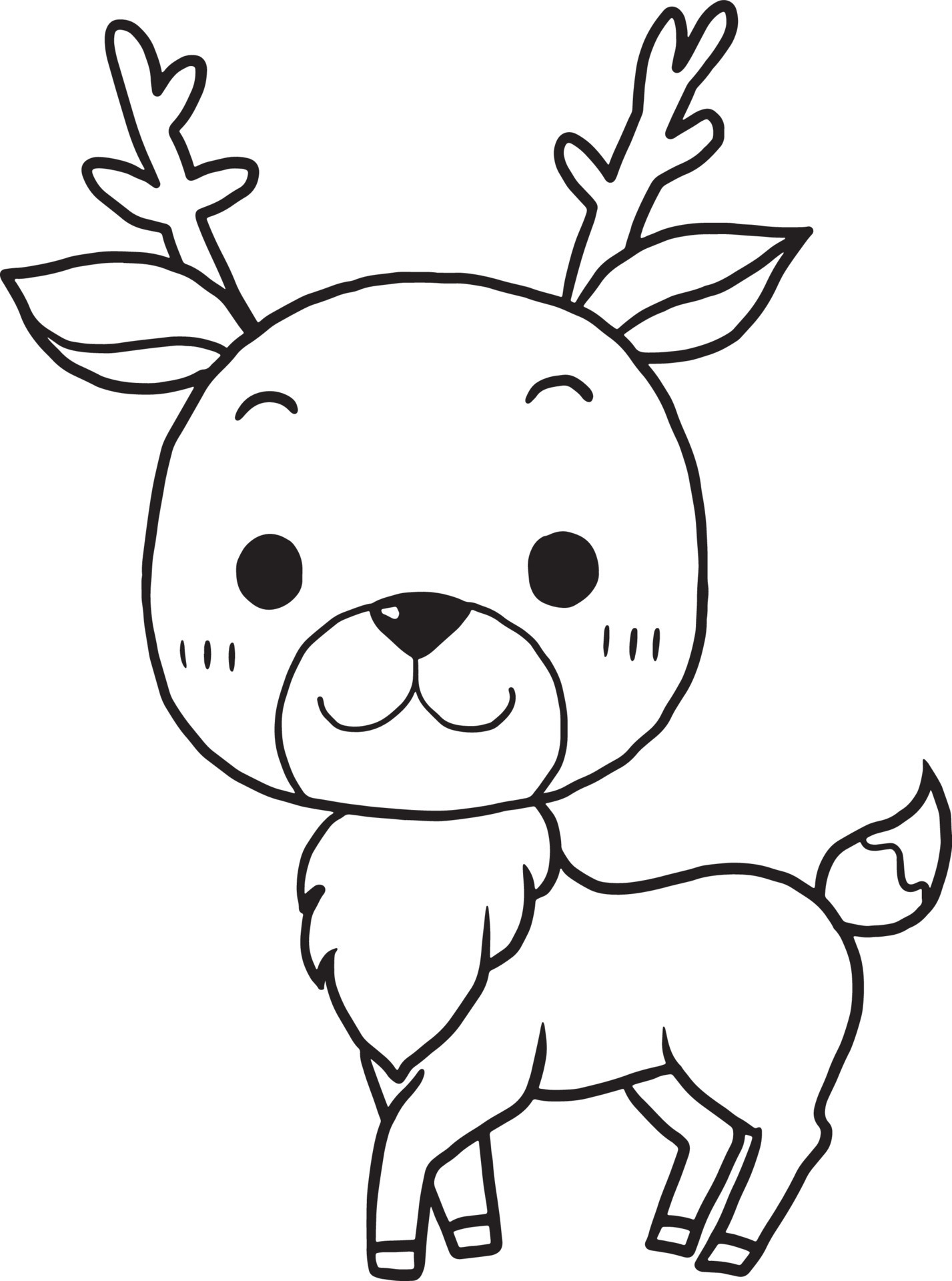 150+ Deer Coloring Pages 5