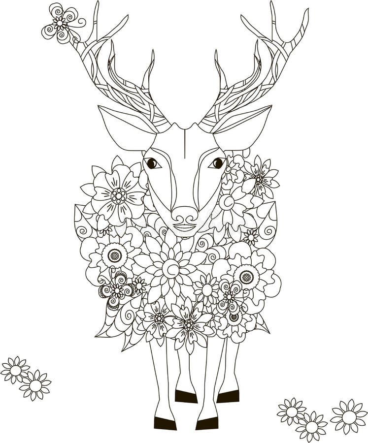 150+ Deer Coloring Pages 52