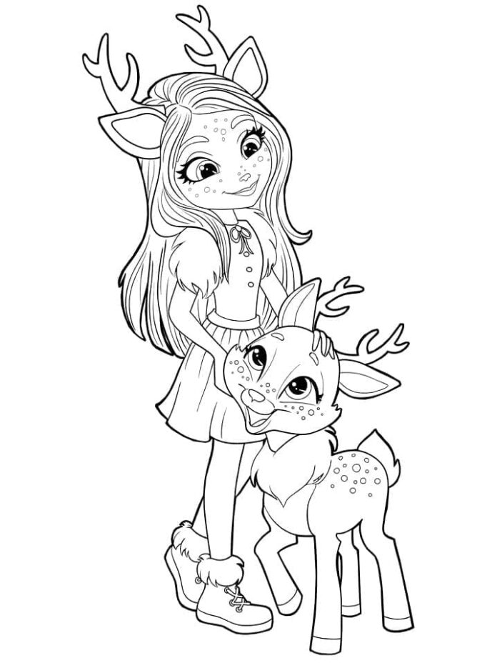 150+ Deer Coloring Pages 56