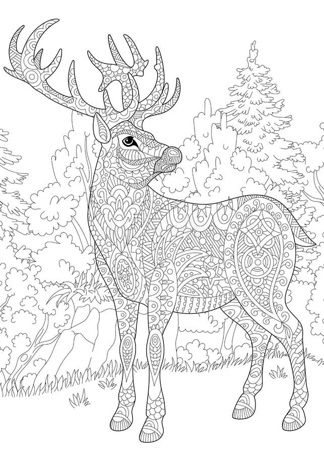 150+ Deer Coloring Pages 63