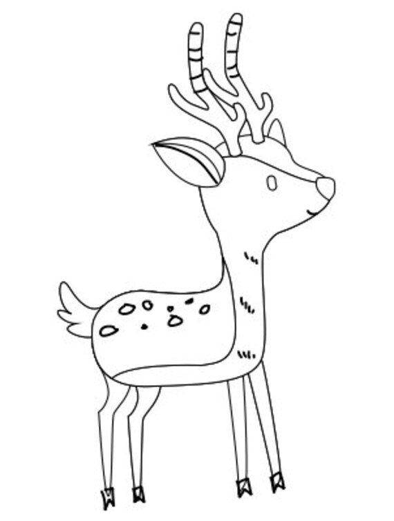 150+ Deer Coloring Pages 91