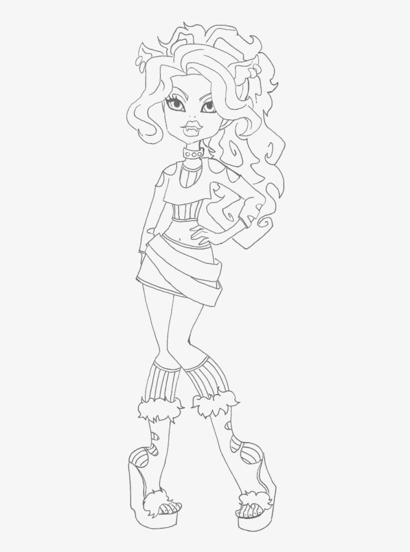 150+ Monster High Coloring Pages: Enter the World of Monster High 111