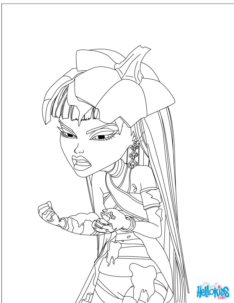 150+ Monster High Coloring Pages: Enter the World of Monster High 114