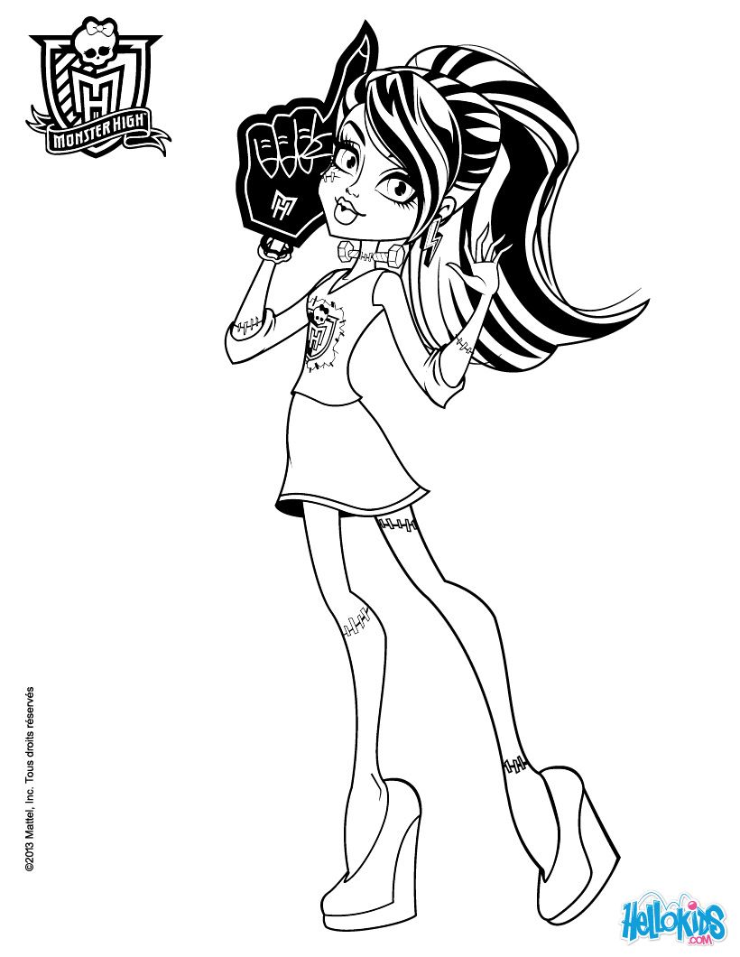 150+ Monster High Coloring Pages: Enter the World of Monster High 116