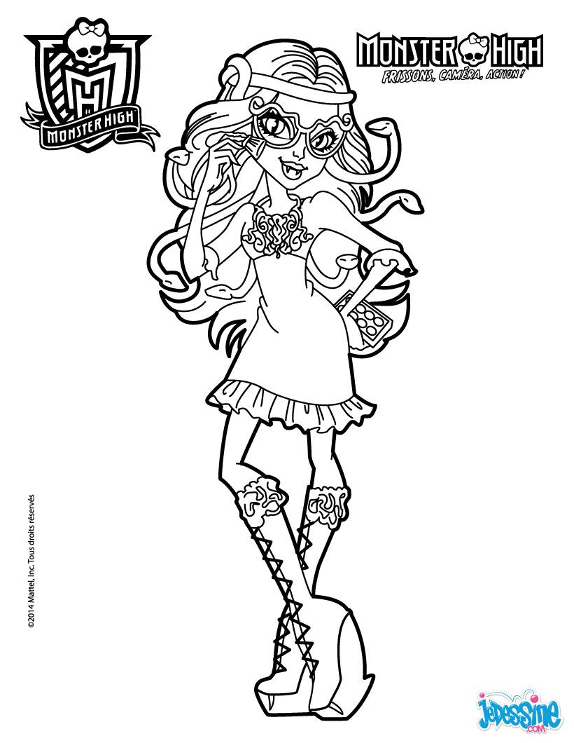 150+ Monster High Coloring Pages: Enter the World of Monster High 117