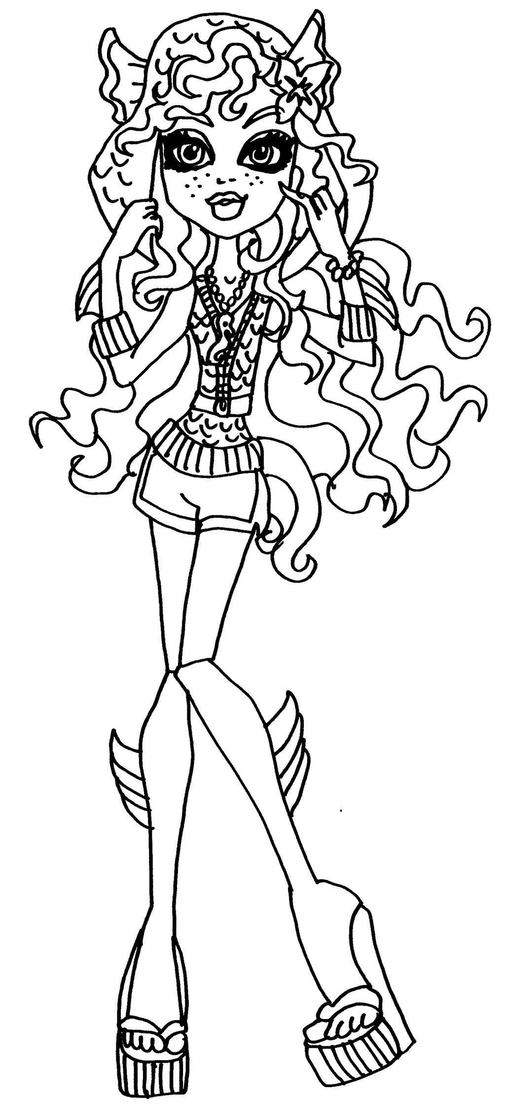 150+ Monster High Coloring Pages: Enter the World of Monster High 12