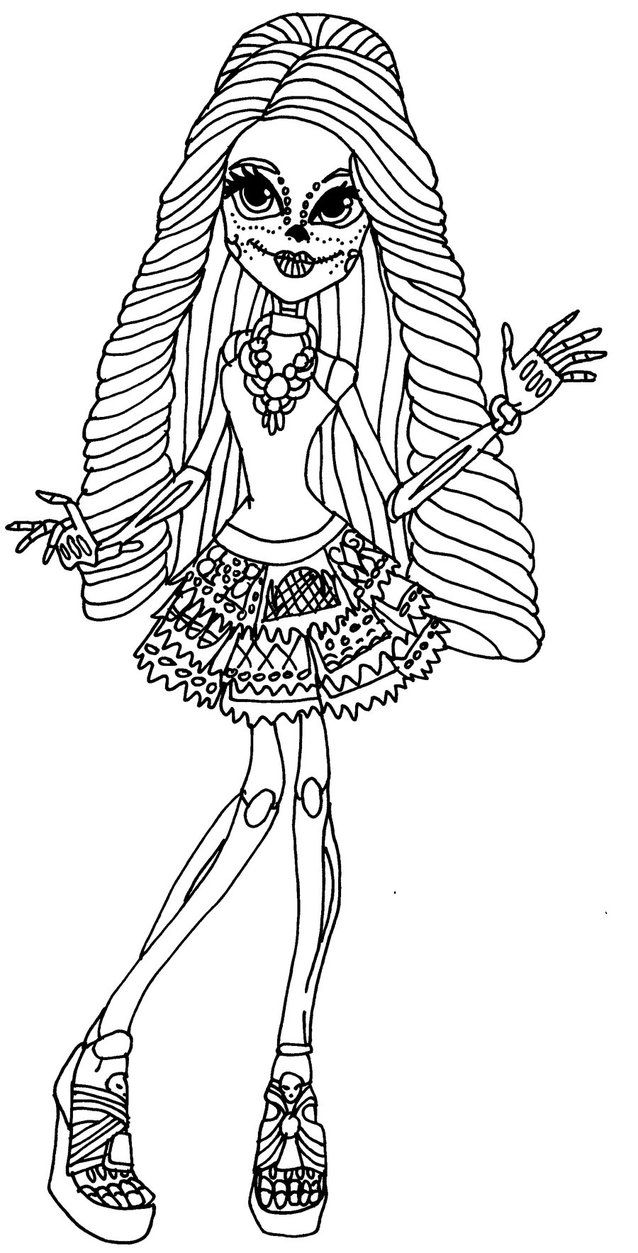 150+ Monster High Coloring Pages: Enter the World of Monster High 127