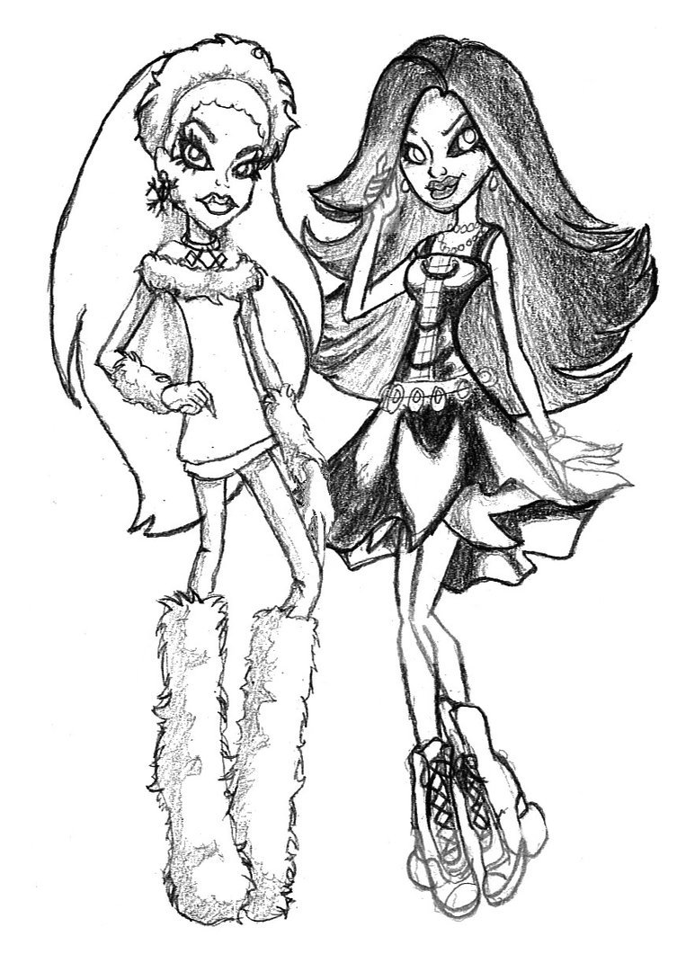 150+ Monster High Coloring Pages: Enter the World of Monster High 134