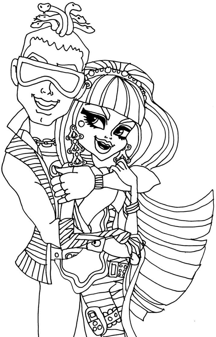 150+ Monster High Coloring Pages: Enter the World of Monster High 138