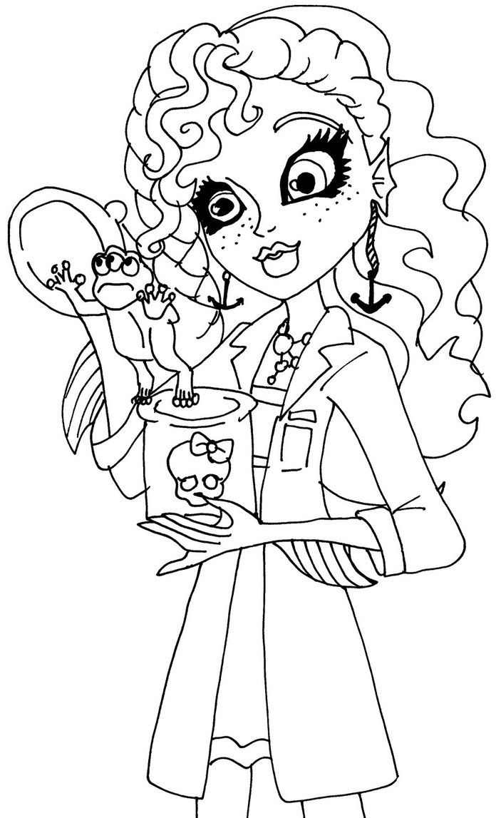 150+ Monster High Coloring Pages: Enter the World of Monster High 139