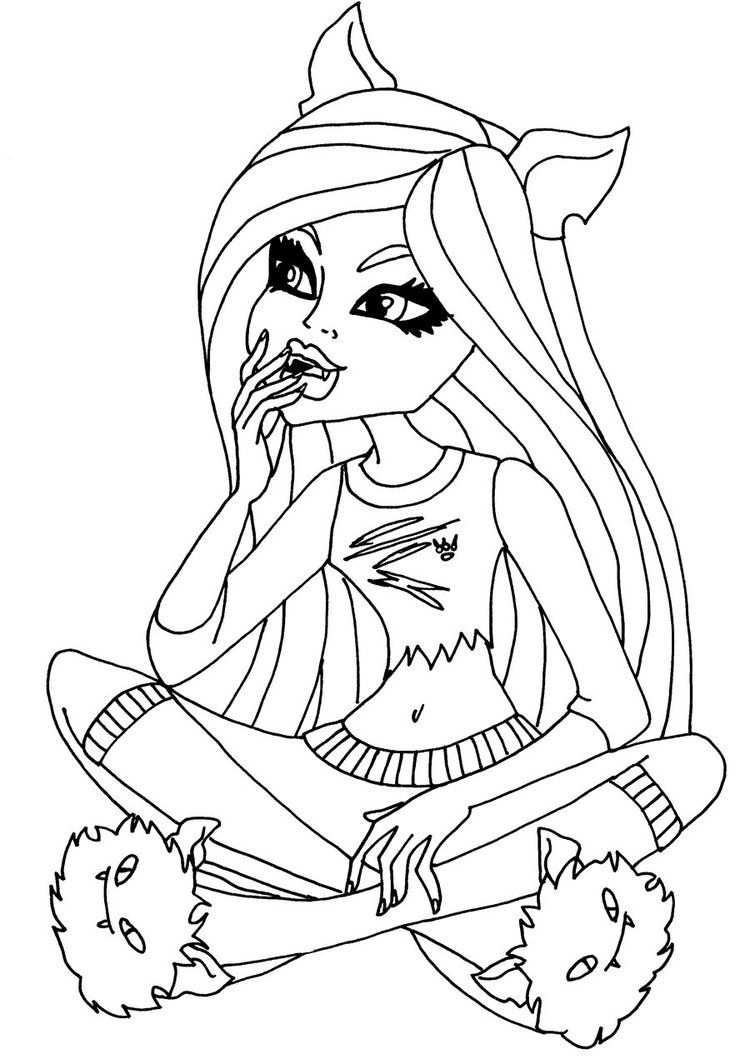 150+ Monster High Coloring Pages: Enter the World of Monster High 142