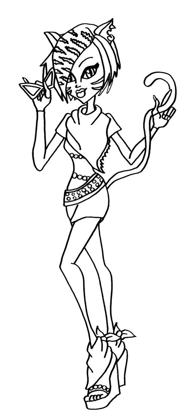 150+ Monster High Coloring Pages: Enter the World of Monster High 145