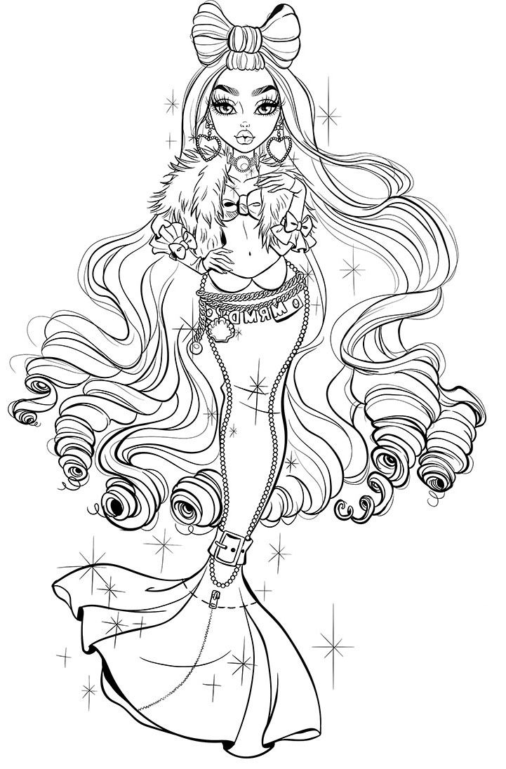 150+ Monster High Coloring Pages: Enter the World of Monster High 149