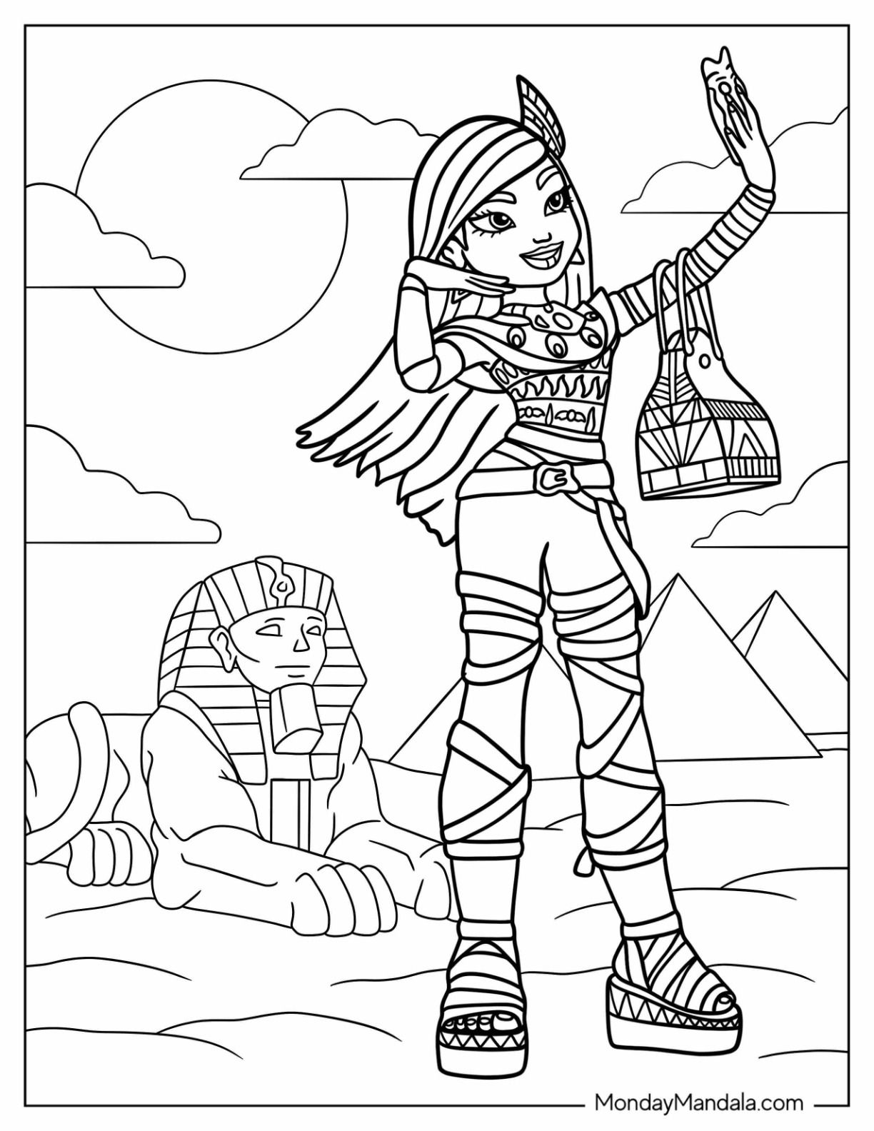 150+ Monster High Coloring Pages: Enter the World of Monster High 19