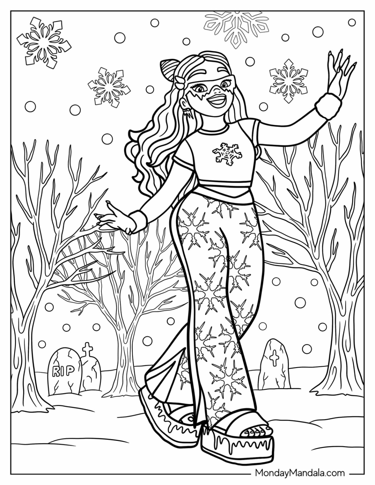 150+ Monster High Coloring Pages: Enter the World of Monster High 21