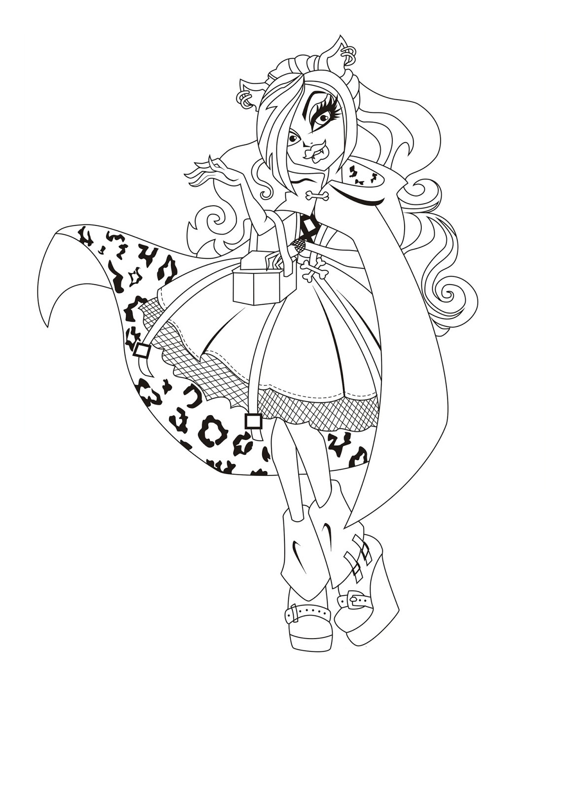 150+ Monster High Coloring Pages: Enter the World of Monster High 25