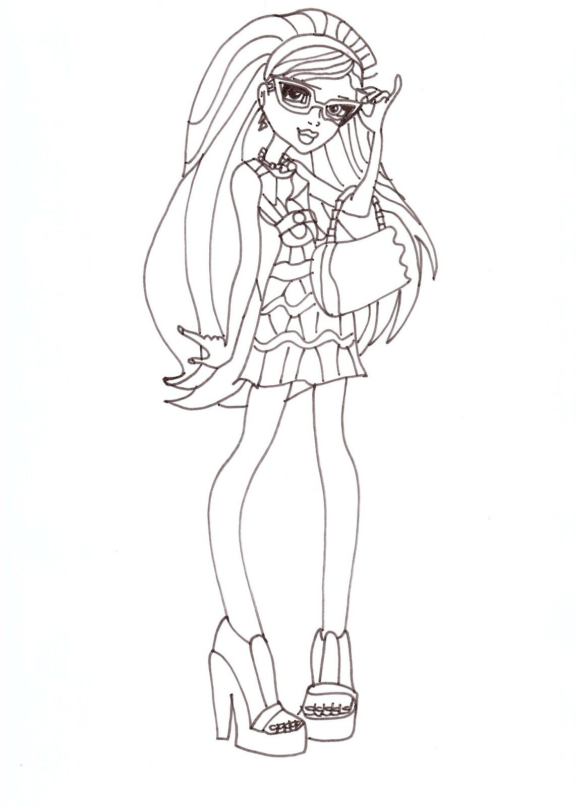 150+ Monster High Coloring Pages: Enter the World of Monster High 32