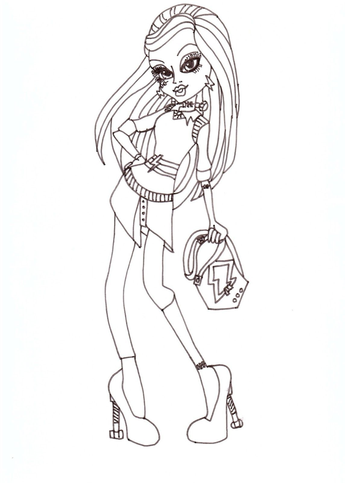 150+ Monster High Coloring Pages: Enter the World of Monster High 33