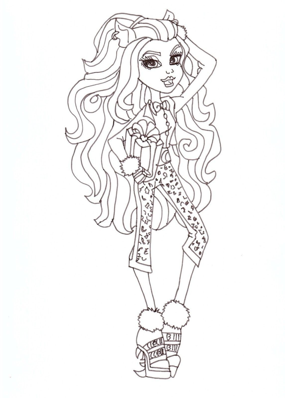 150+ Monster High Coloring Pages: Enter the World of Monster High 38