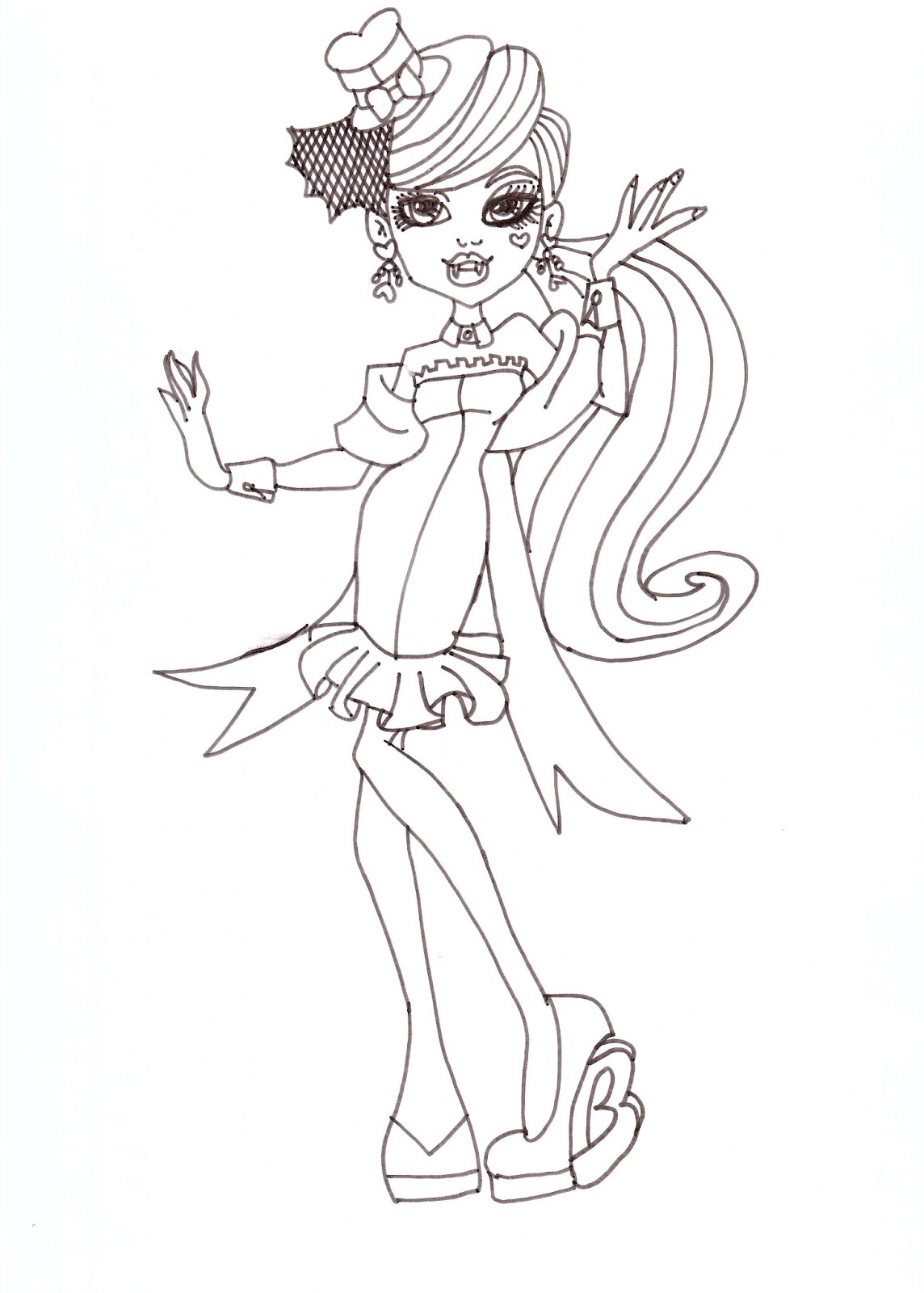 150+ Monster High Coloring Pages: Enter the World of Monster High 45