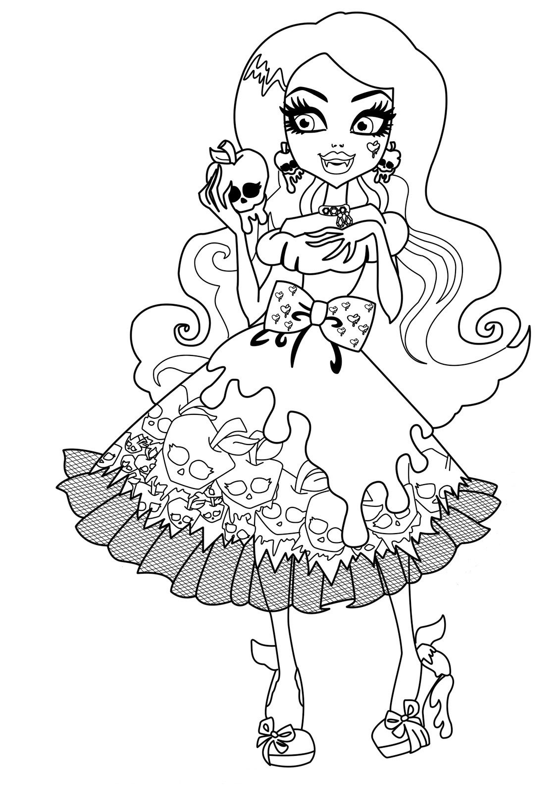 150+ Monster High Coloring Pages: Enter the World of Monster High 49