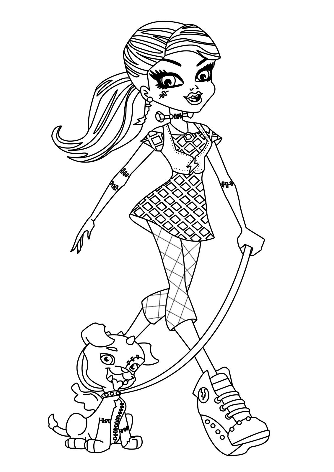 150+ Monster High Coloring Pages: Enter the World of Monster High 51